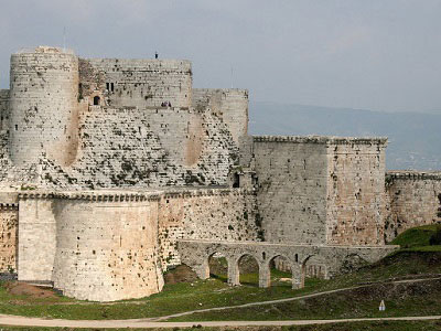Средневековая крепость Крак де Шевалье