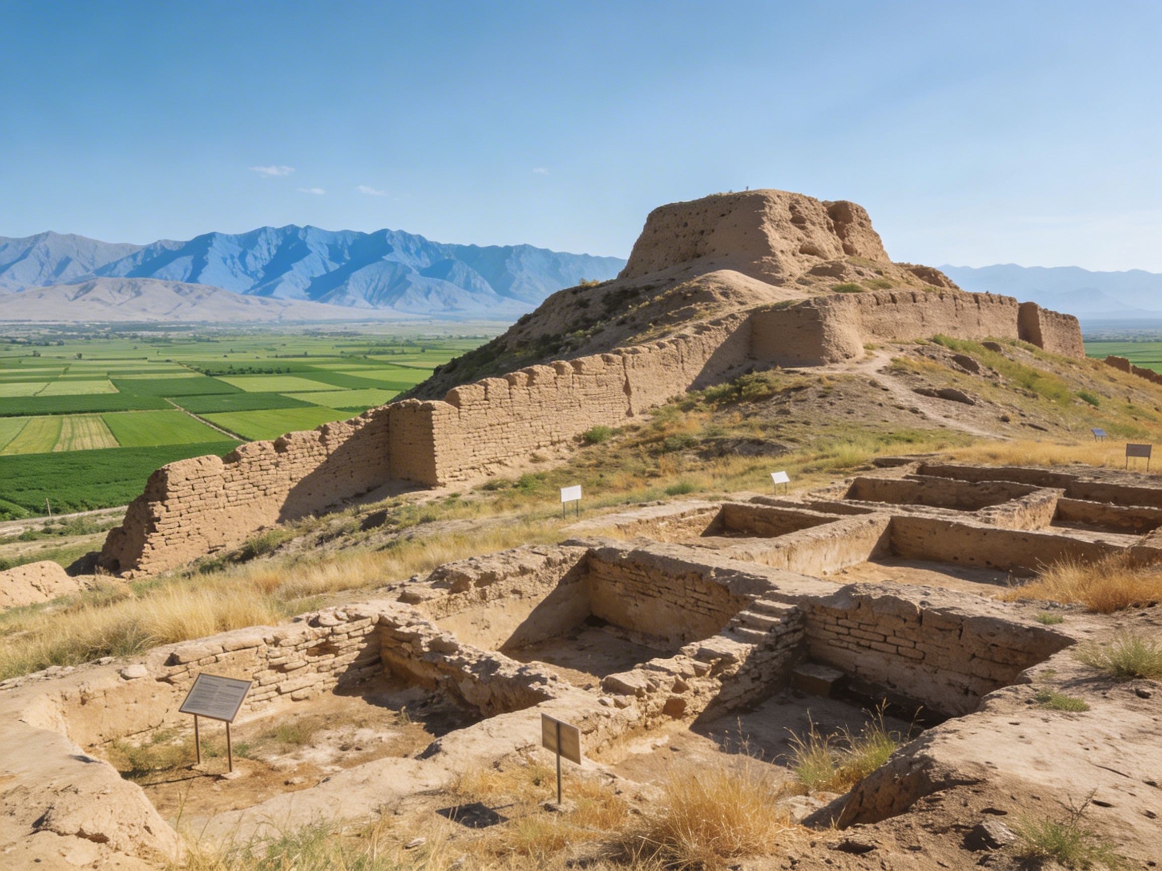 Городище Эрши (Мингтепа): руины древней столицы Давани в Ферганской долине