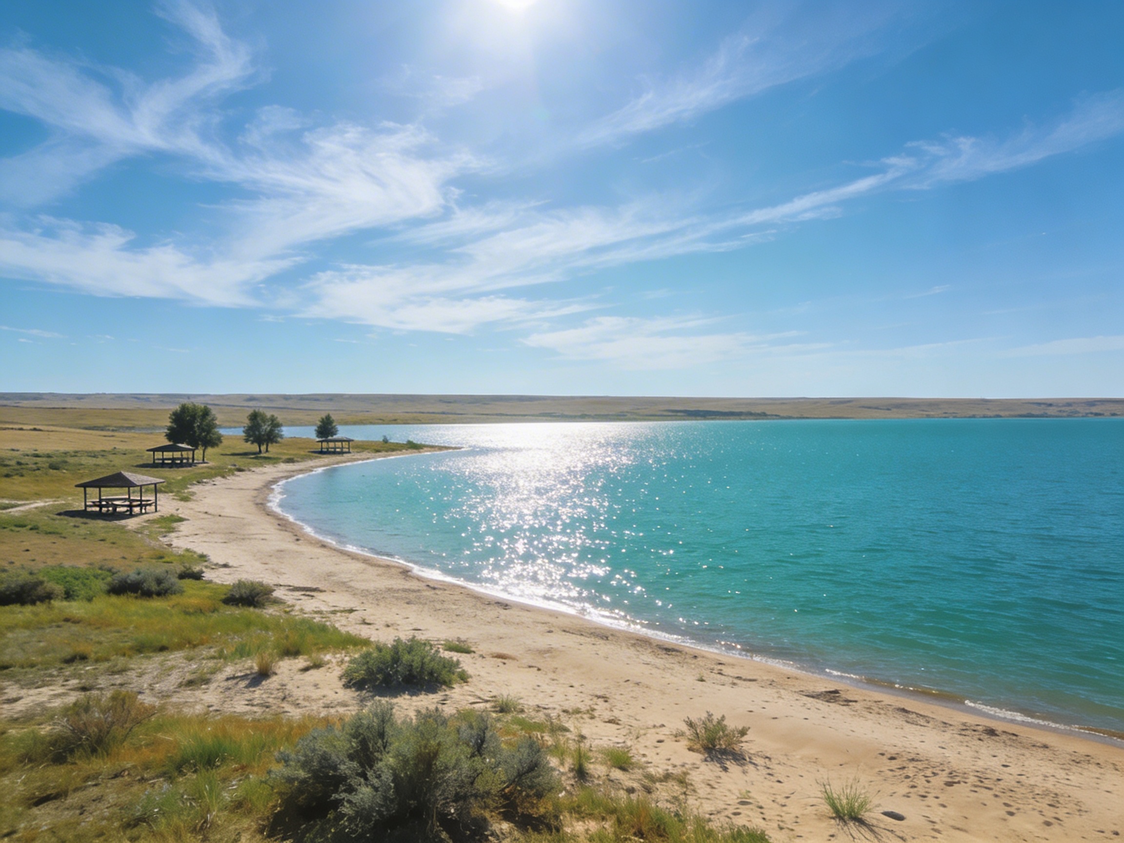 Актюбинское водохранилище: степное озеро с песчаными берегами на окраине Актобе