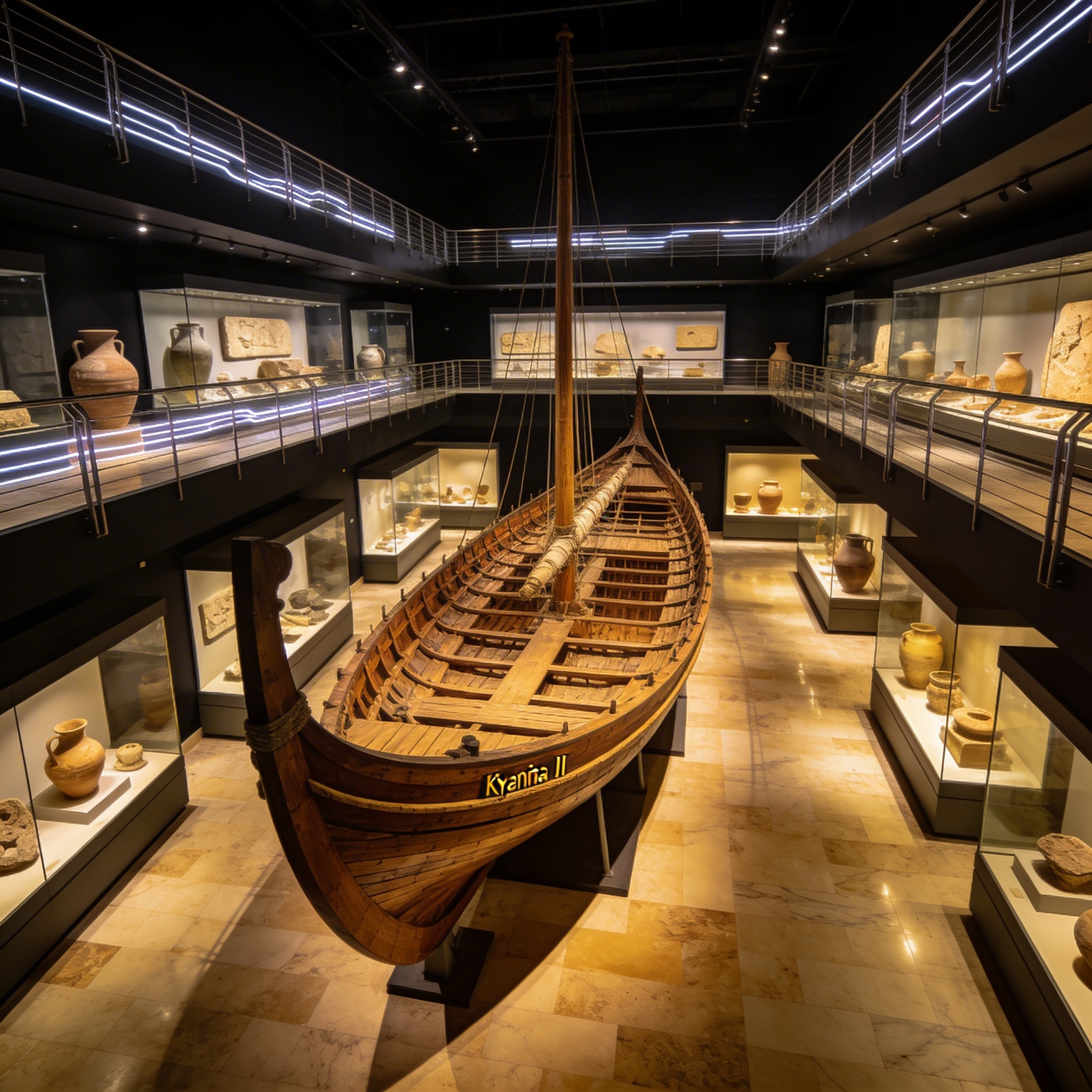 Музей моря Таласса: копия древнегреческого корабля Кирения II