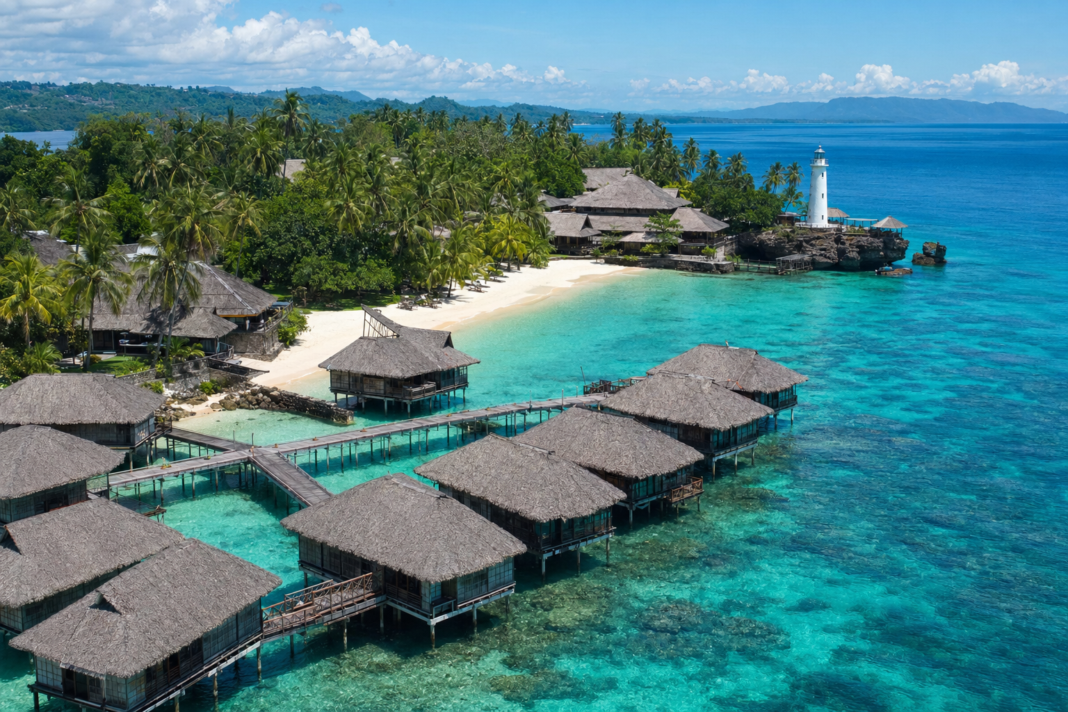 Pearl Farm Beach Resort на Самале: виллы на деревянных сваях над бирюзовым морем