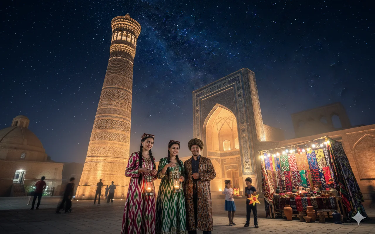 минарет Калян и медресе комплекса Пои-Калян в Бухаре