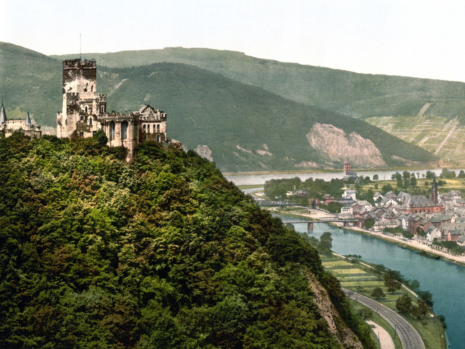 Замок Ланек и Нидерланштайн в 1900 году